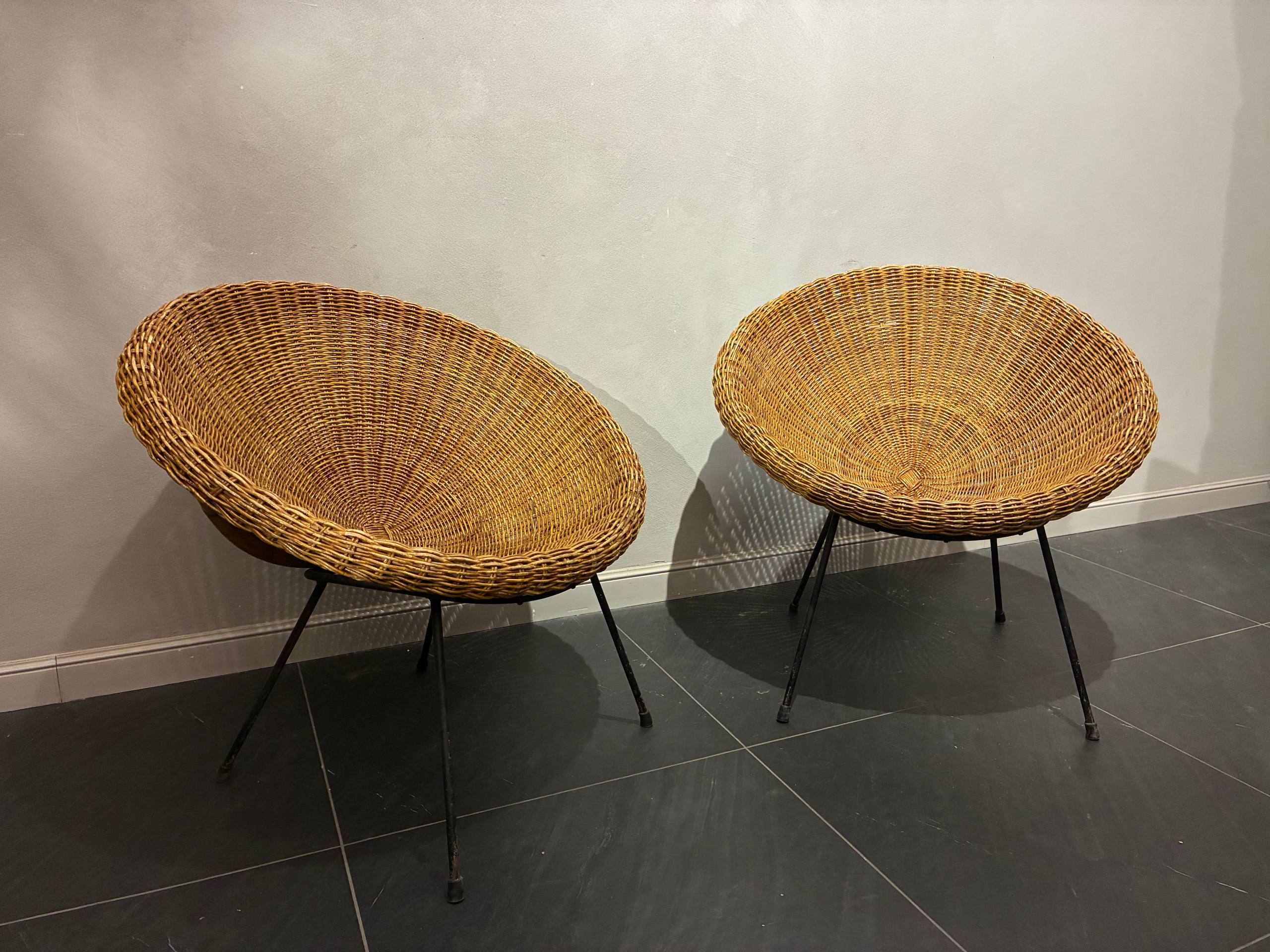Set da giardino in vimini