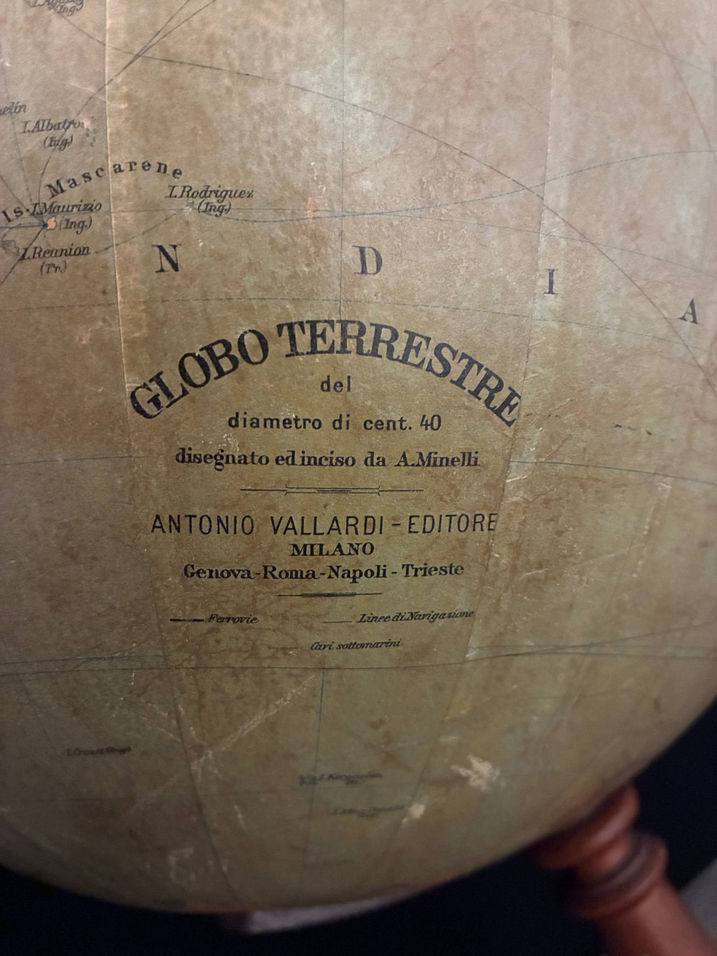 Mappamondo Italiano anni '40