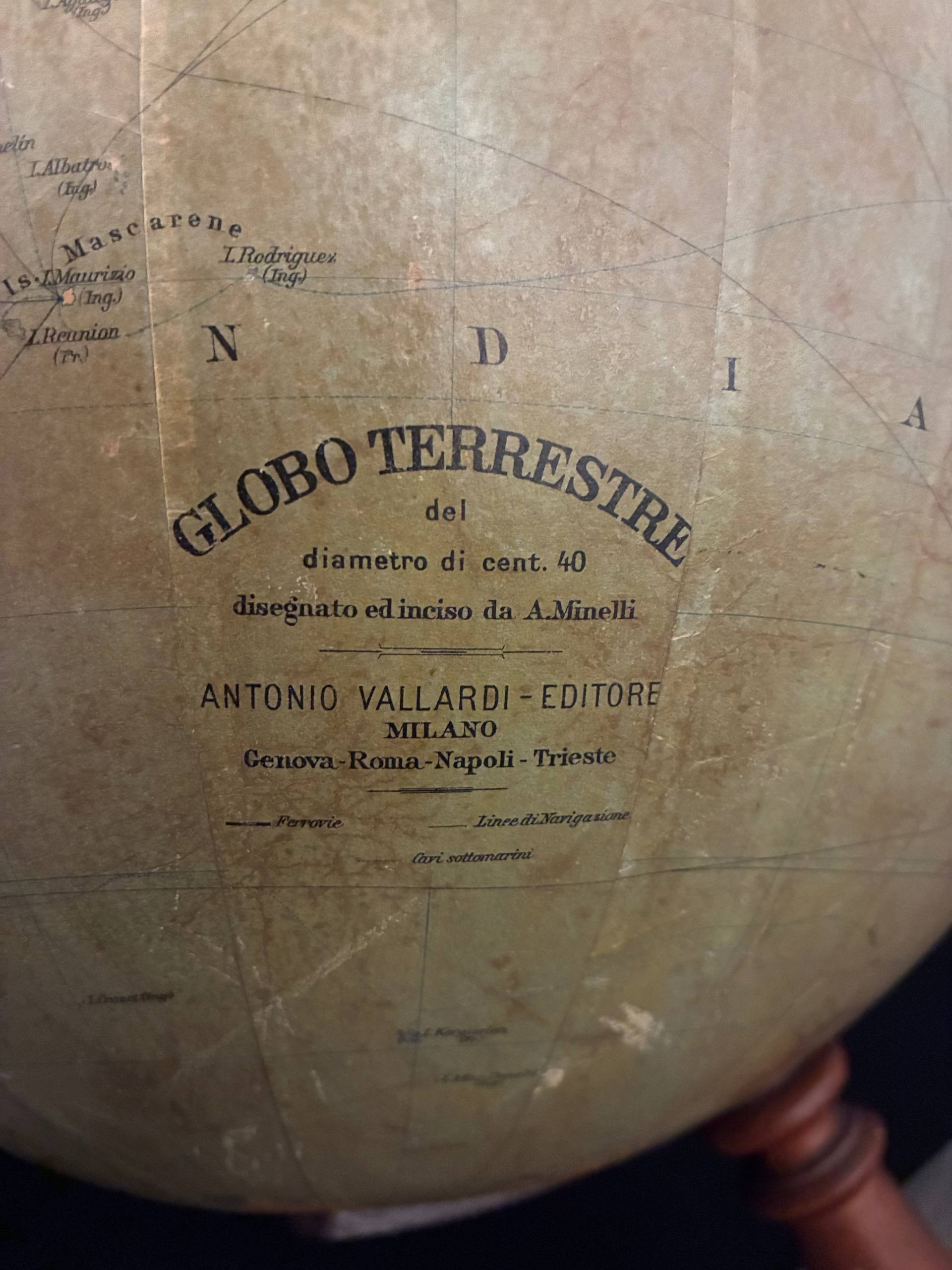 Mappamondo Italiano anni '40